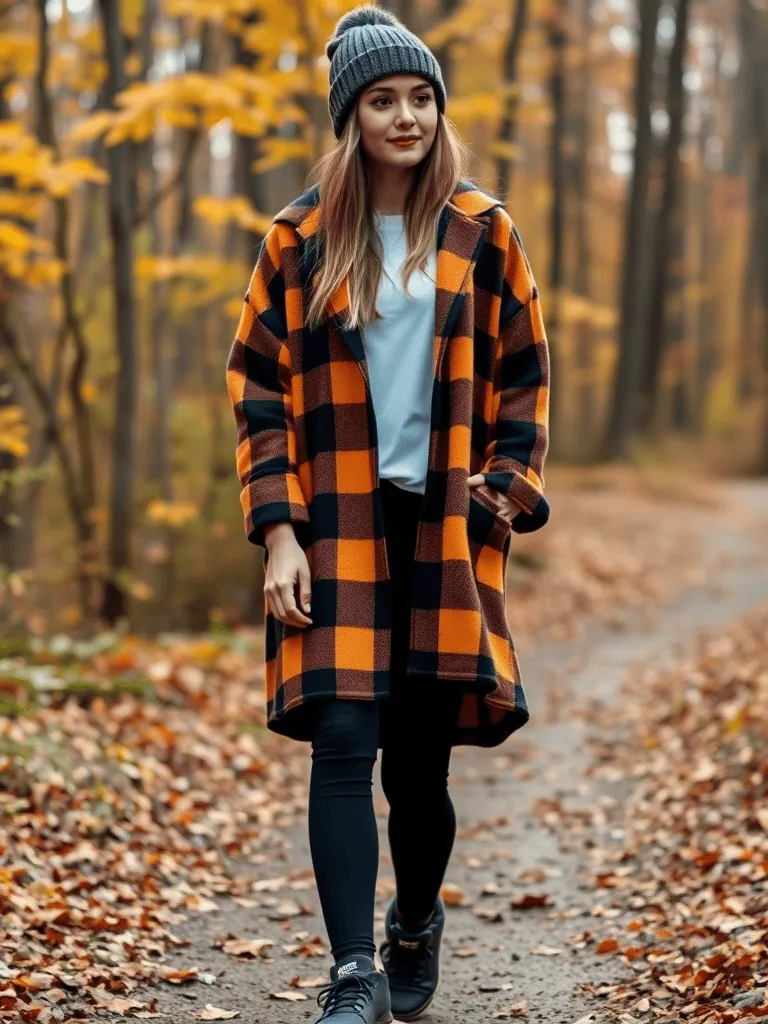 Plaid Shacket and Leggings