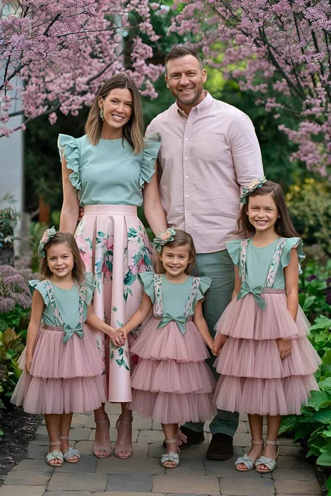 17 Spring Family Pictures Outfits For Everlasting Memories