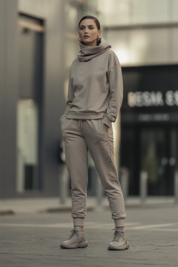 Joggers and Sneaker Boots