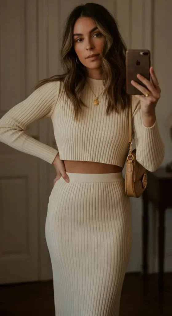 Ribbed Knit Set