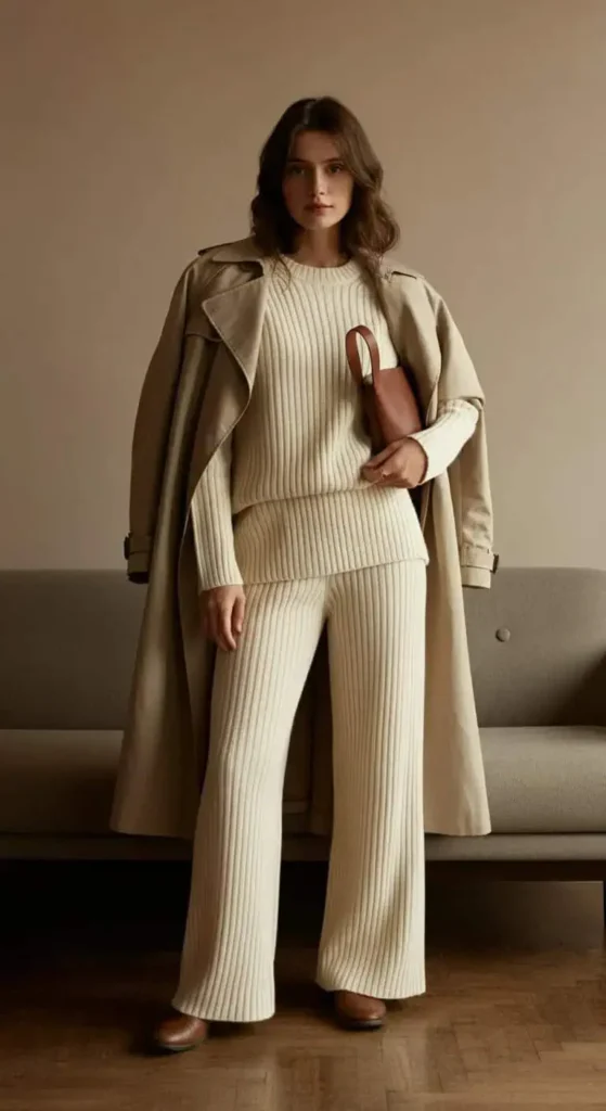 Monochrome Knit Set
