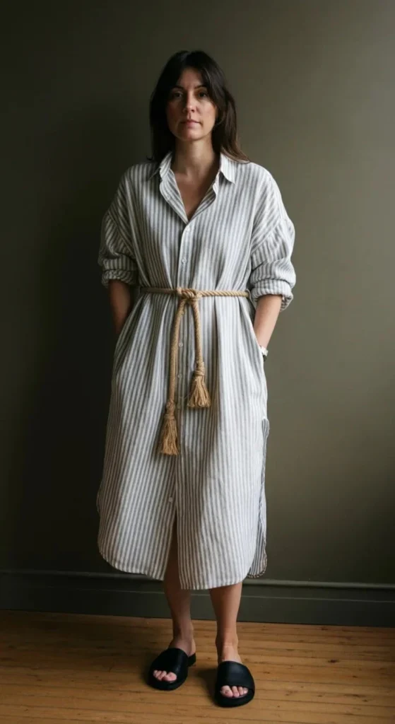 Linen Shirt Dress