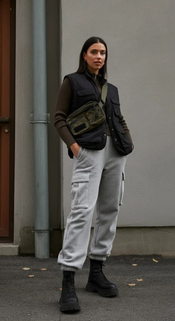 Utility Vest and Cargo Sweatpants