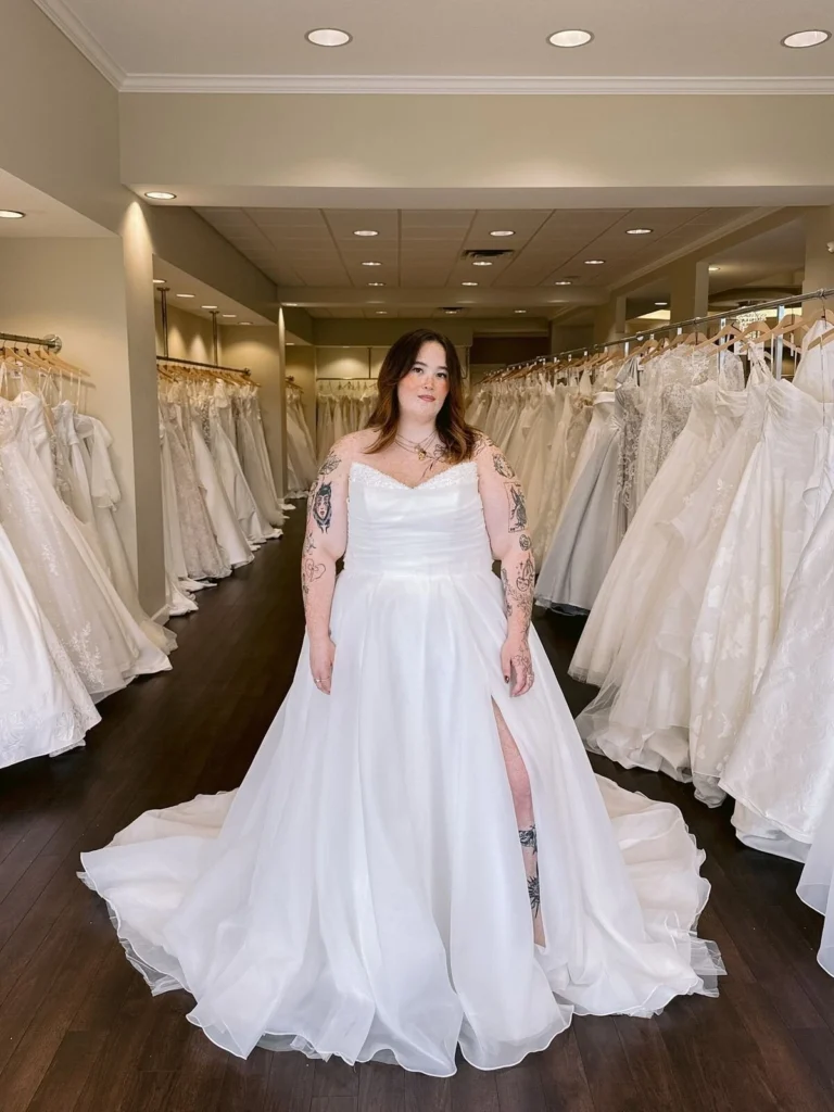 Elegant Off-Shoulder Flowing White Gown