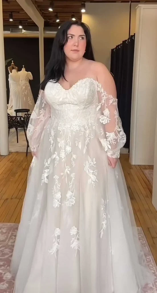 Ethereal Off-Shoulder Lace Ballgown
