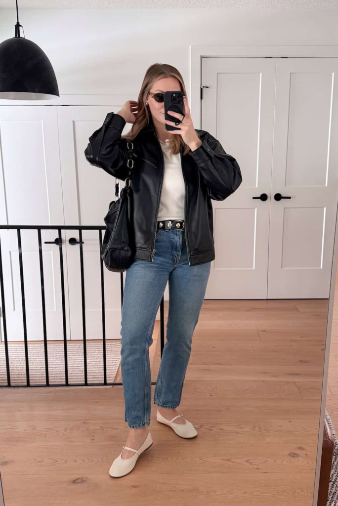 Leather Jacket + Matching Accessories