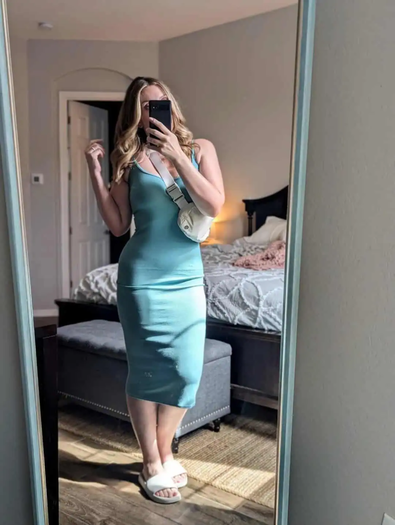 The Aqua Knit Slip Dress