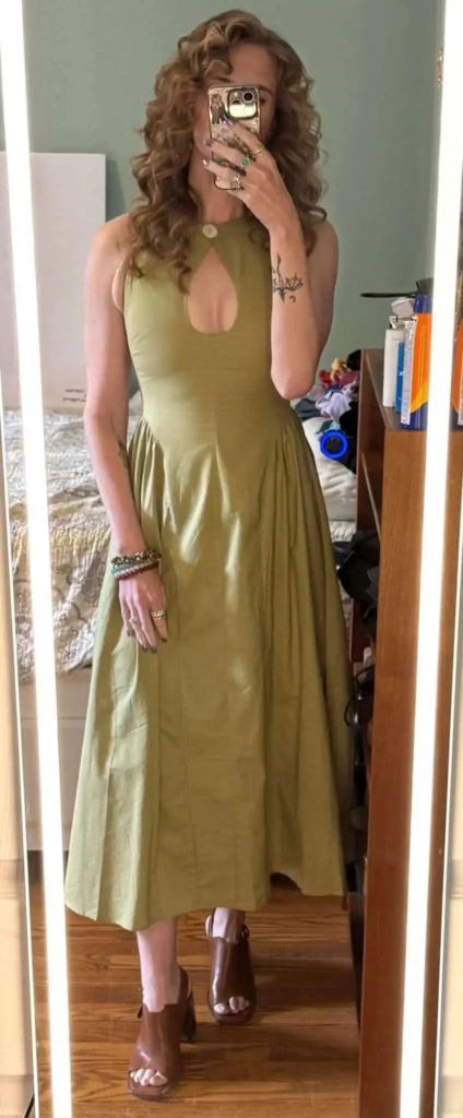The Chartreuse Midi Dress