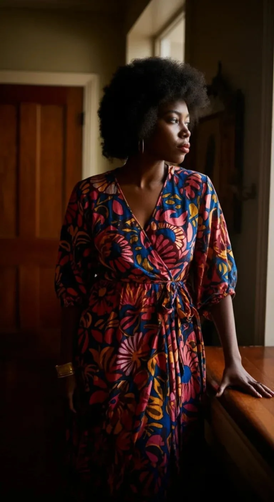A Bold Wrap Dress