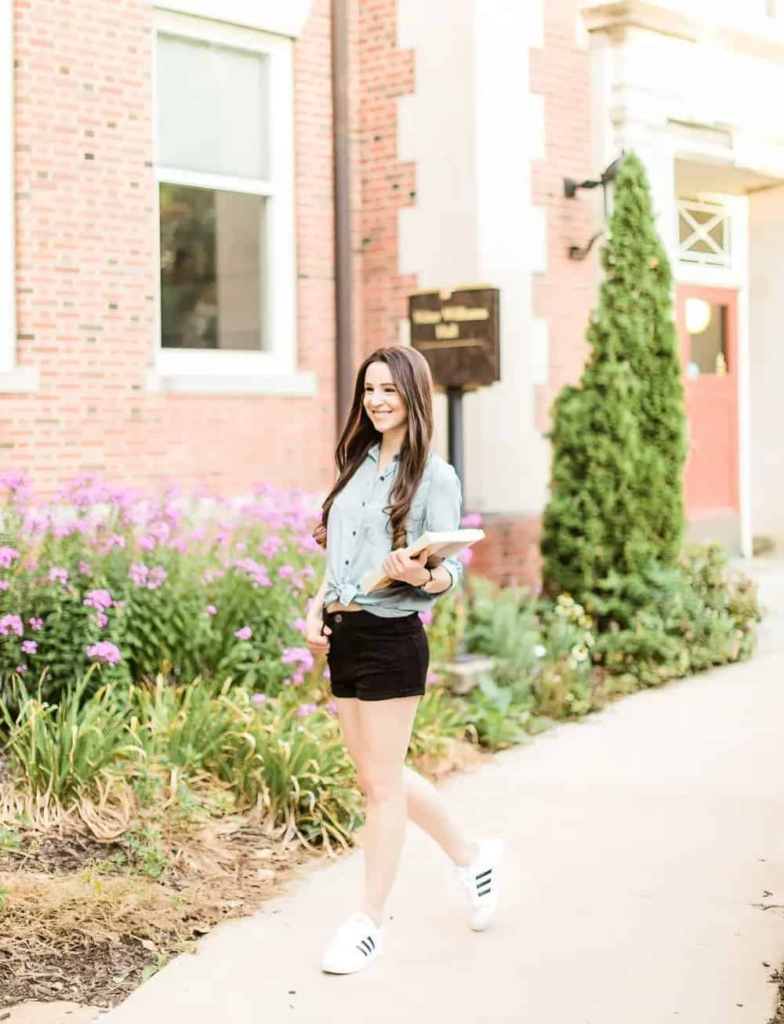 Casual Chic: Denim and Shorts Combo