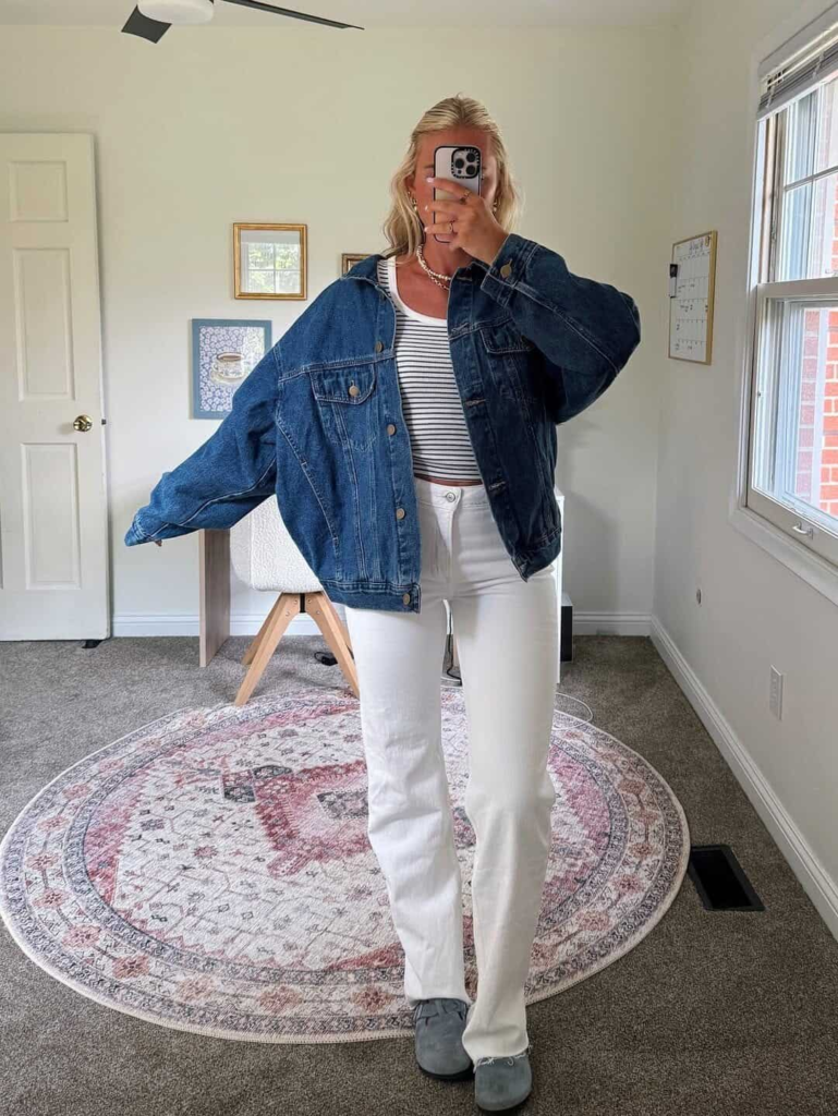 Classic Denim and White Combo