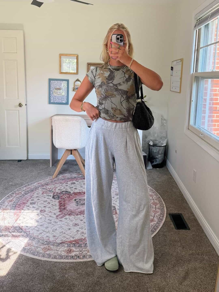 Comfy Chic: Crop Top and Palazzo Pants
