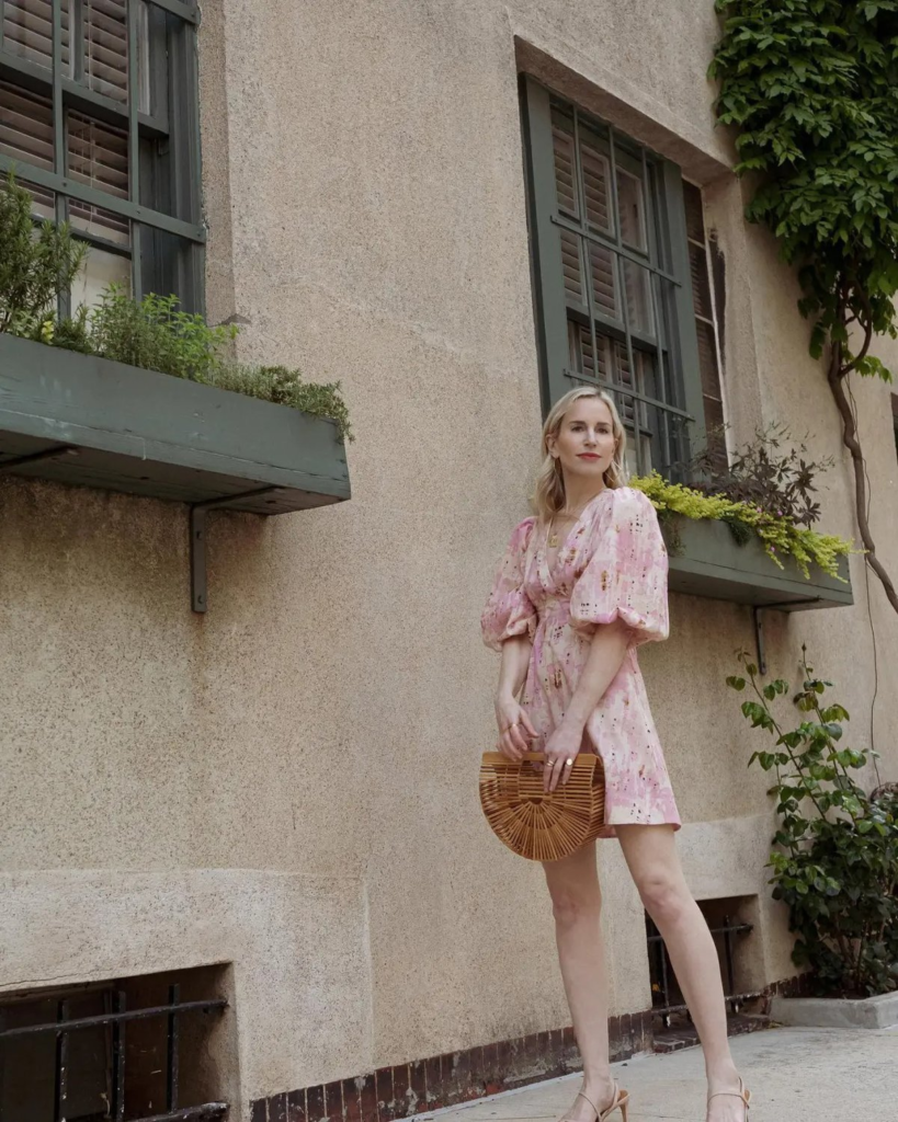 Breezy Pink Floral Mini Dress