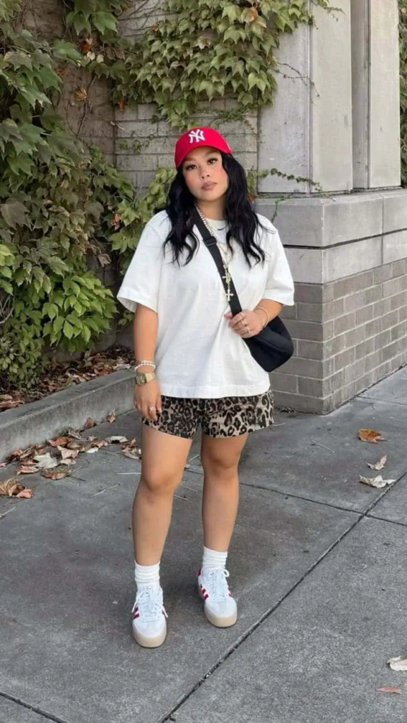 Sporty Chic with Retro Flair