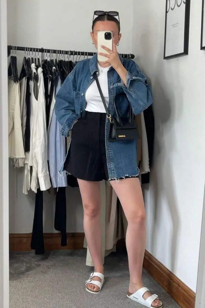 Denim Jacket and Skirt Combo