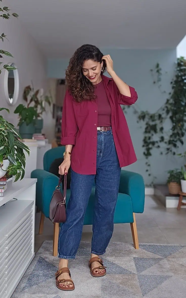 Burgundy Layers with Birkenstock Comfort