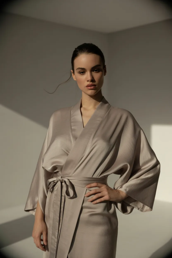 Kimono-Style Wrap Dress