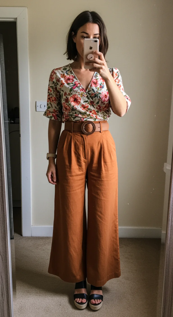  Wrap Top and Palazzo Pants