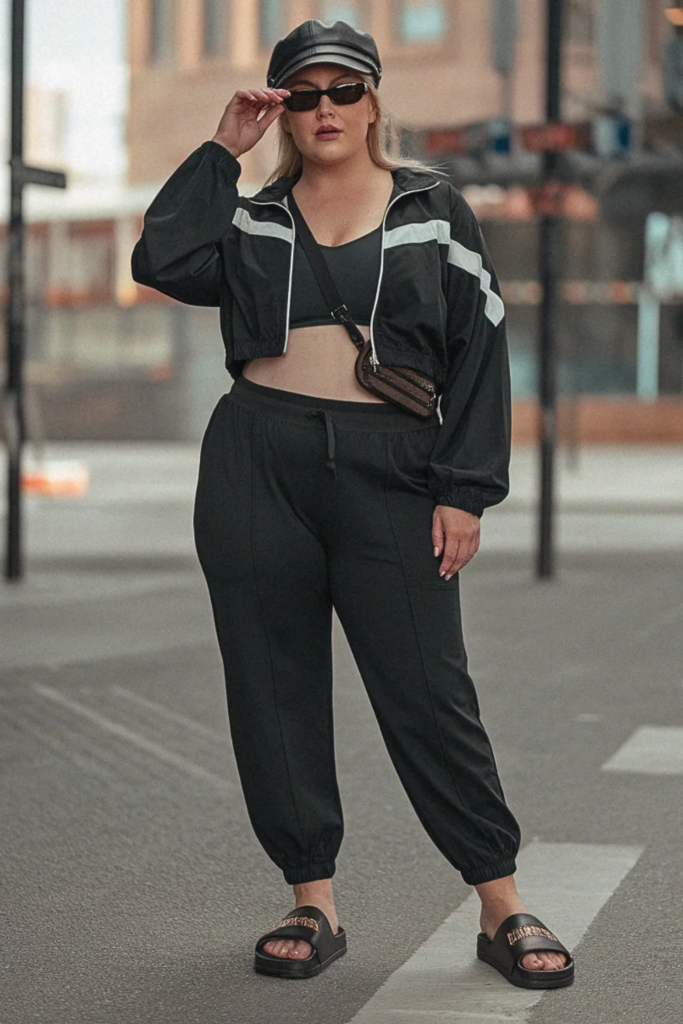 Plus Size Luxury Sport Streetwear Outfit