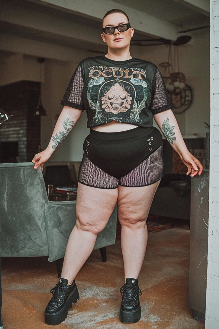 17 Plus Size Edgy Summer Outfits Curvy Women Will Love