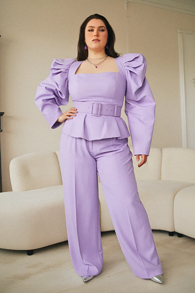 Plus Size Classy Monochrome Tailored Summer Outfit