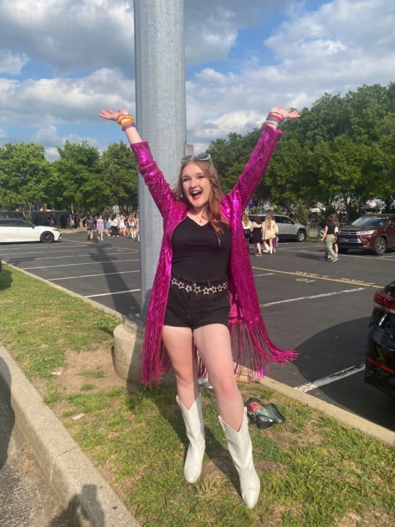 Bold Magenta Fringe with Statement Boots
