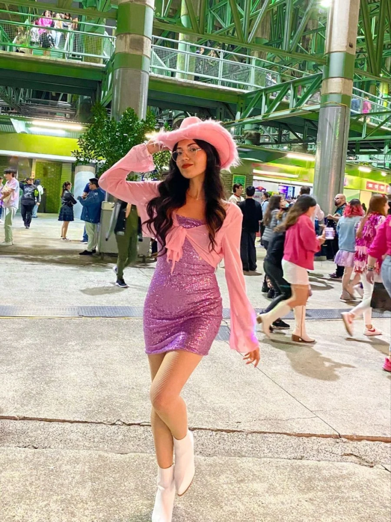 Pink Sparkle and Fuzzy Beret Magic