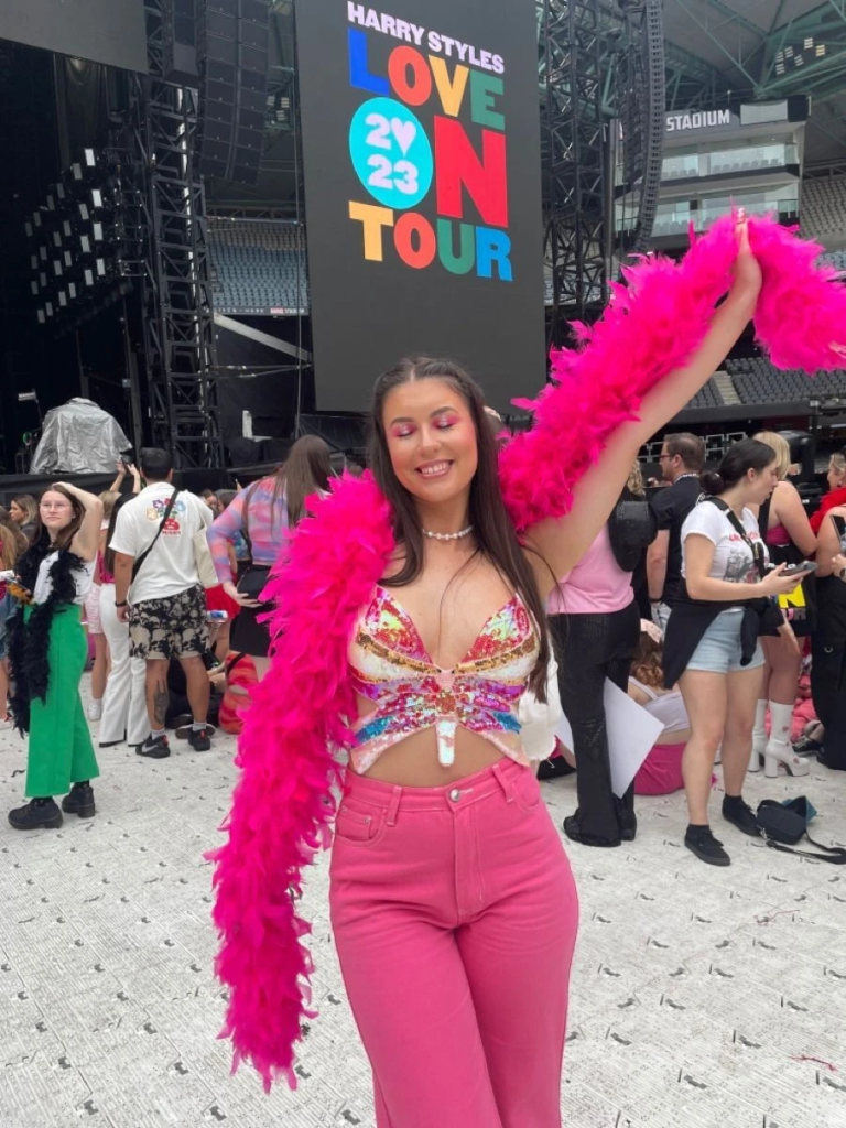Bold Pink Sequins and Feather Boa