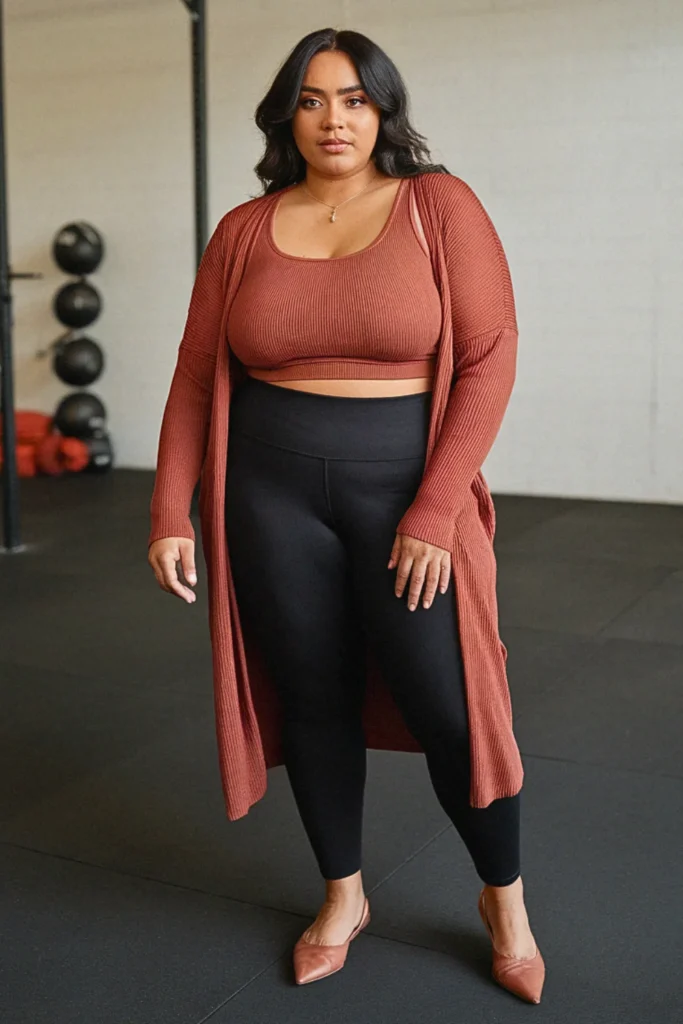 22 Plus Size Fall Athleisure Outfits Curvy Women Will Love