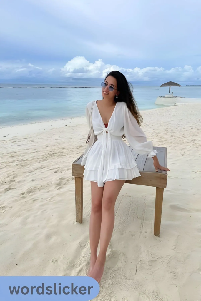 white tie front beach cover up dress outfit