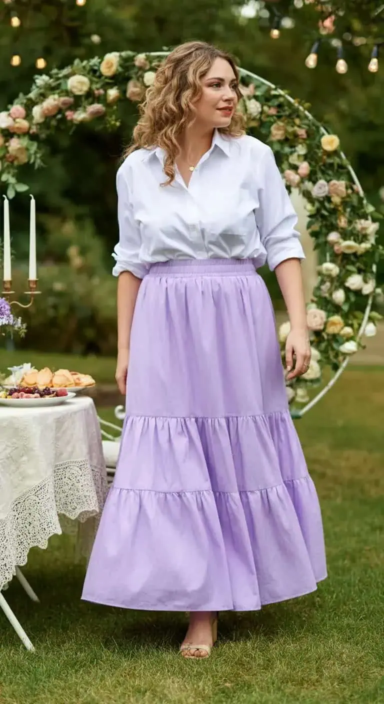 15 Long Skirt Outfits for Summer to Stay Cool