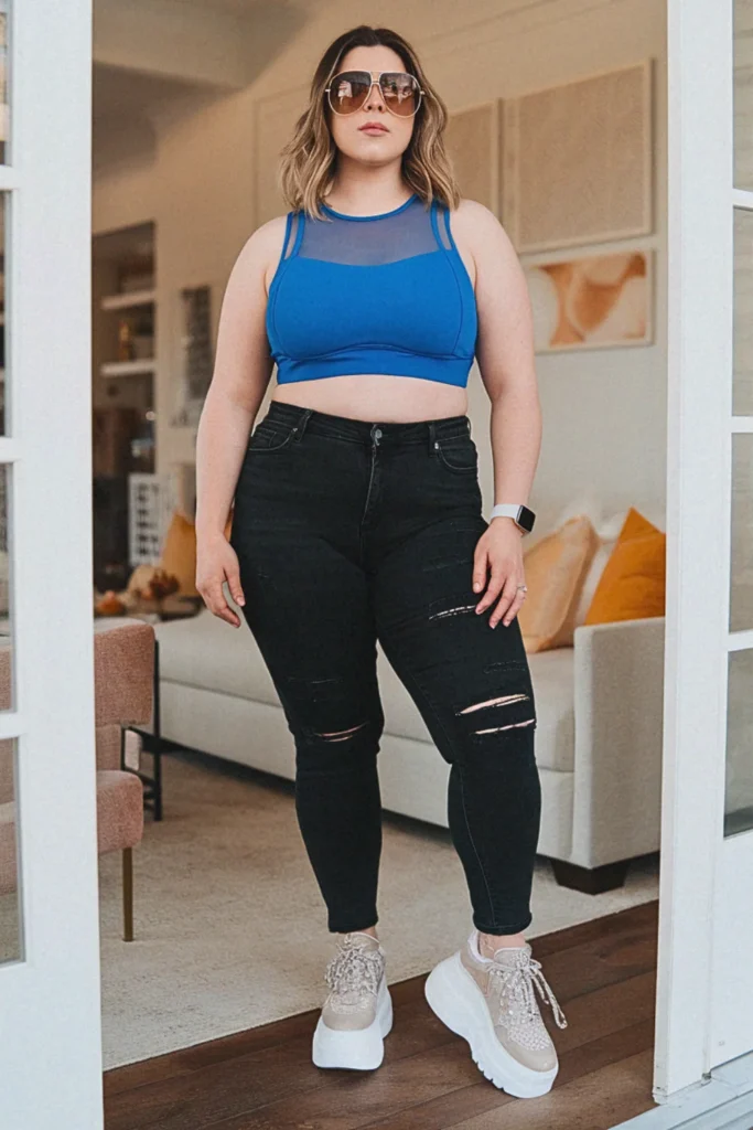 21 Plus Size Summer Jeans Outfits Curvy Women Will Love