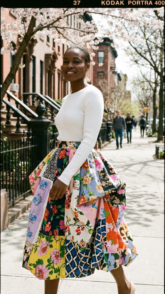 Statement Skirt + Simple Top