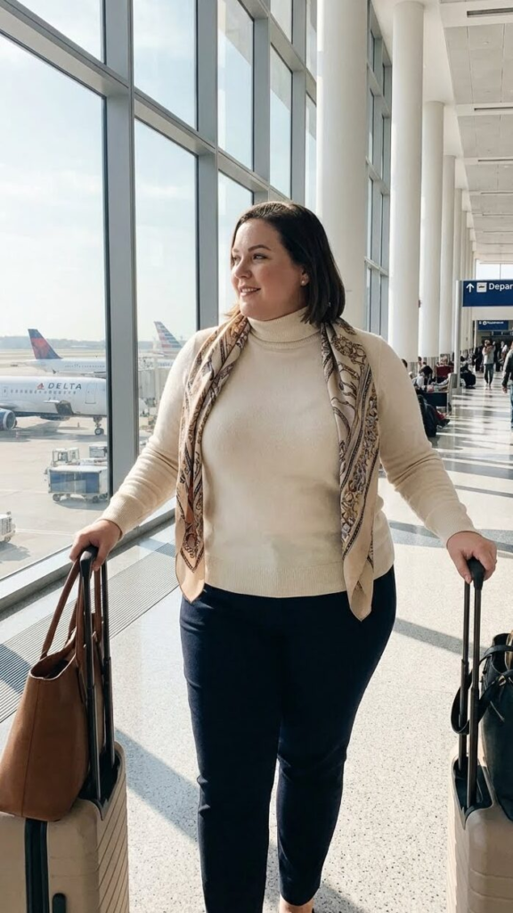 Cashmere or Soft Knit Sweater + Stretch Pants