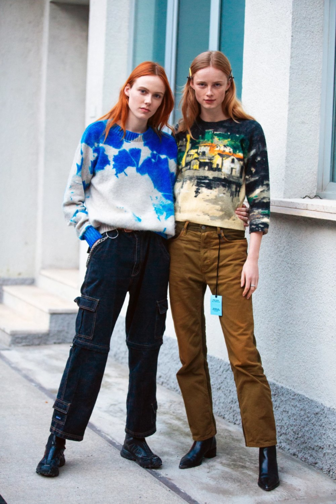 With a Tie-Dye Sweatshirt