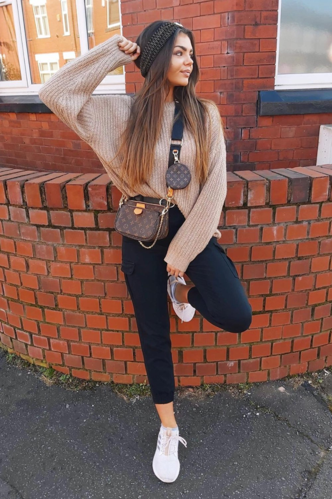 With an Oversized Sweater