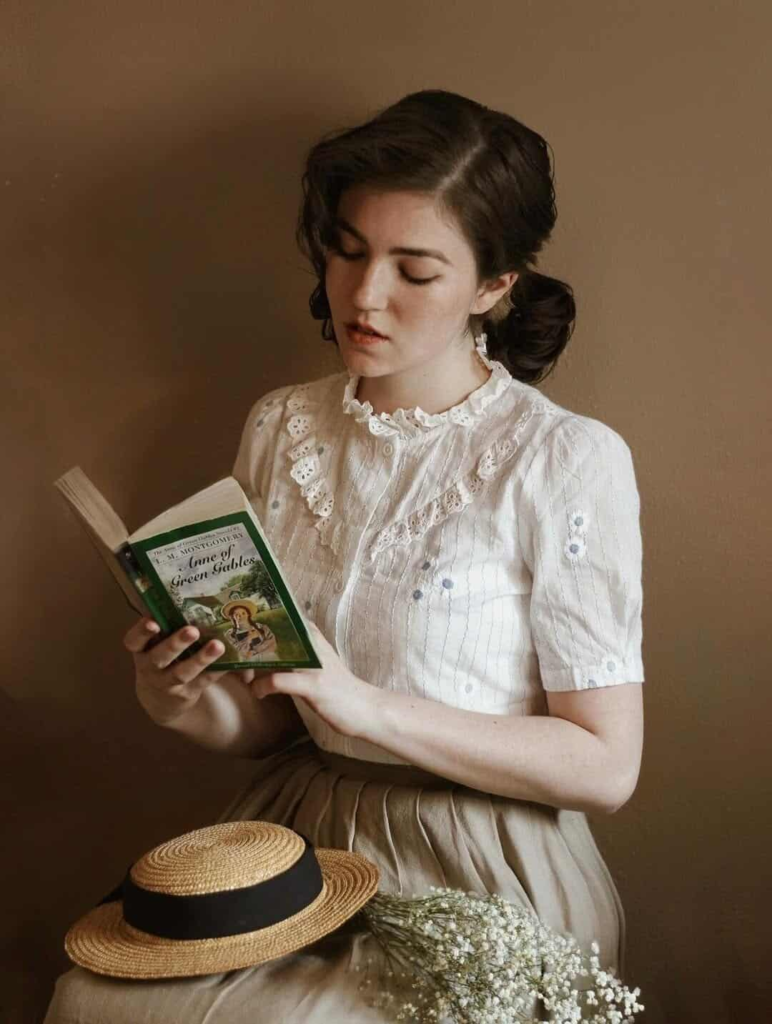 Victorian-Inspired White Lace Blouse