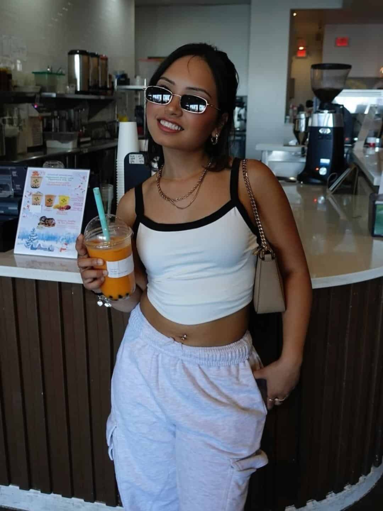 Crop Top and Sweatpants Combo
