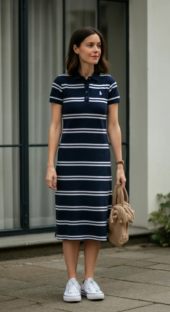 Striped Polo Dress