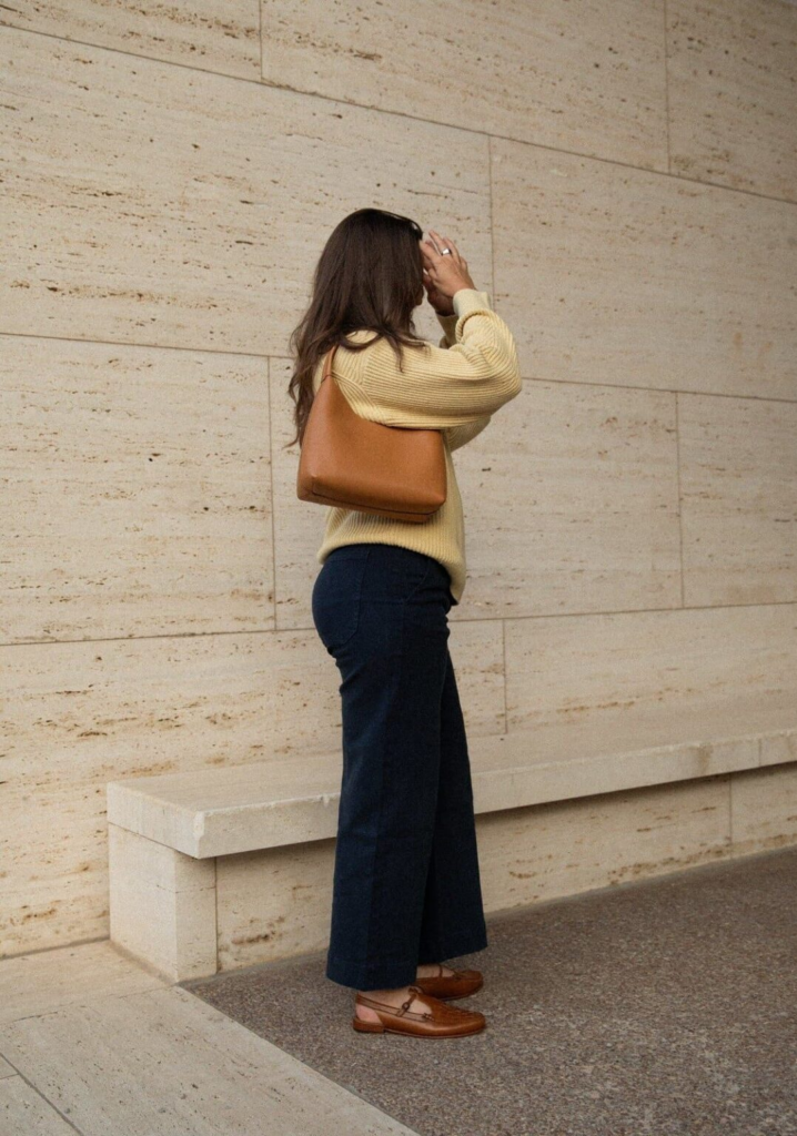 Cozy Knit and Wide-Leg Trouser Combo