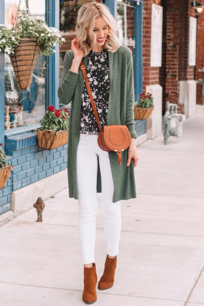 Floral and Forest Green Fusion