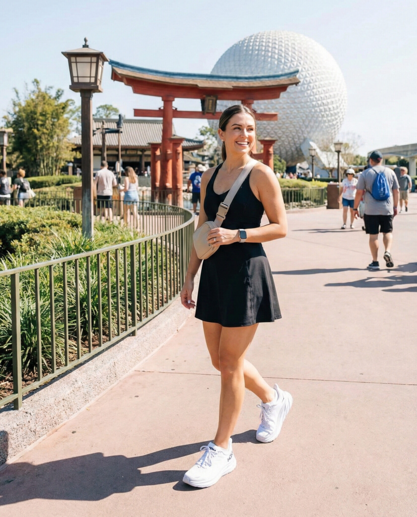 Athletic Dress with Sneakers