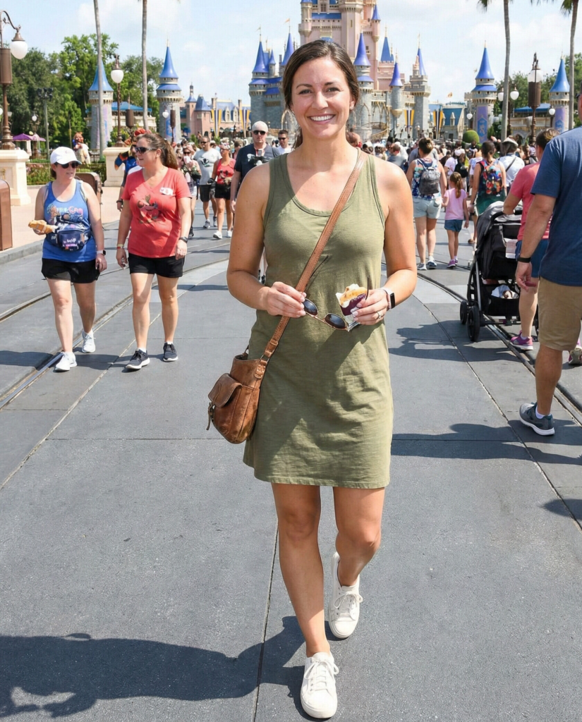 Tank Dress with Crossbody Bag