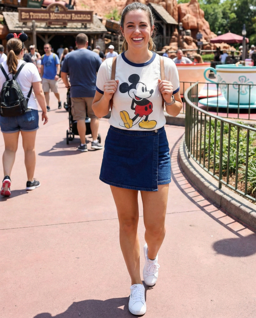 Graphic Tee with Skirt