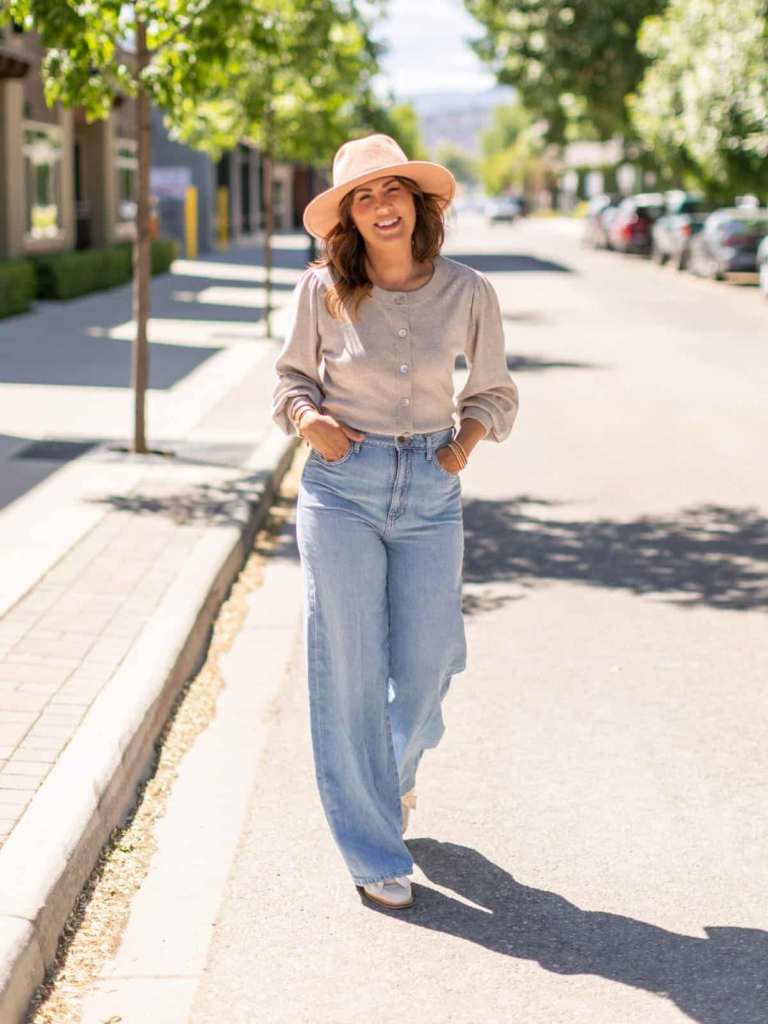 Casual Chic with Wide-Leg Denim