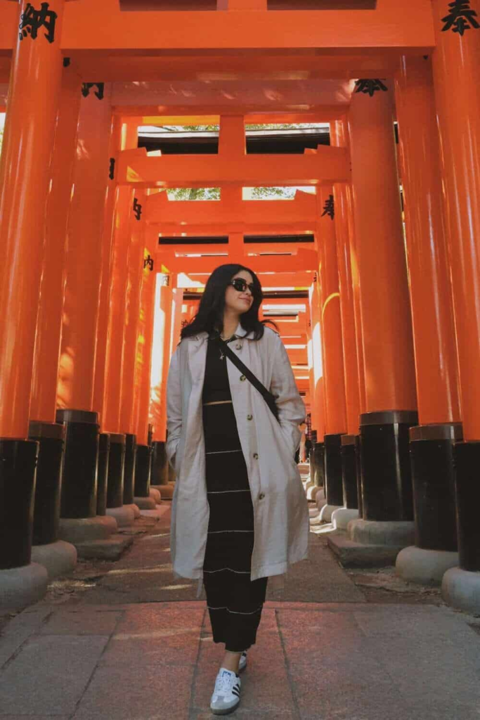 Torii Gate Chic: Trench and Stripes
