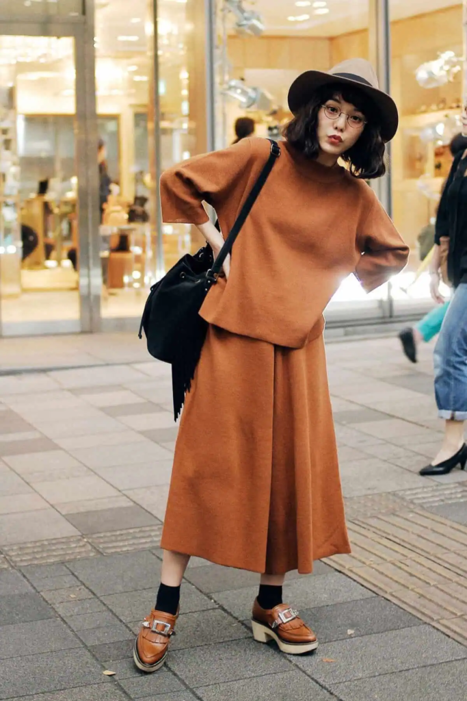 Monochrome Rust: Cozy Autumn Elegance