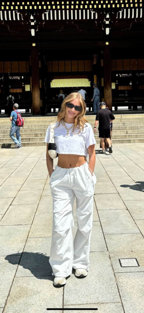 All-White Ensemble for Temple Visits