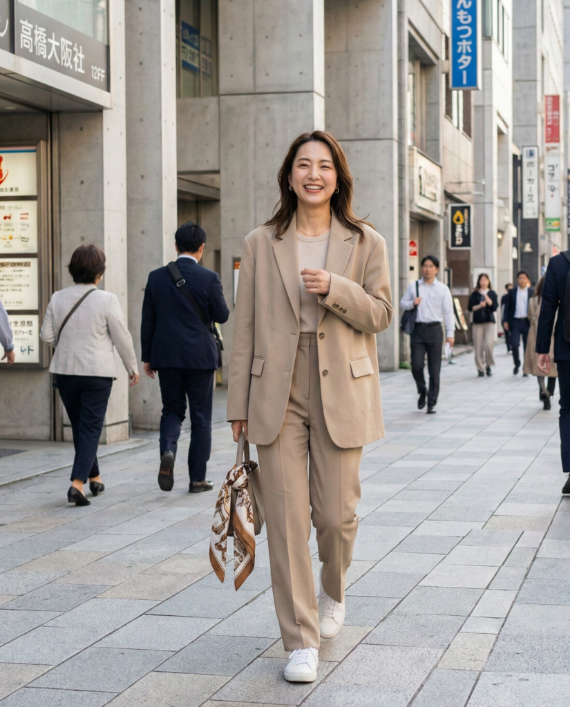 Oversized Blazer with Straight-Leg Pants
