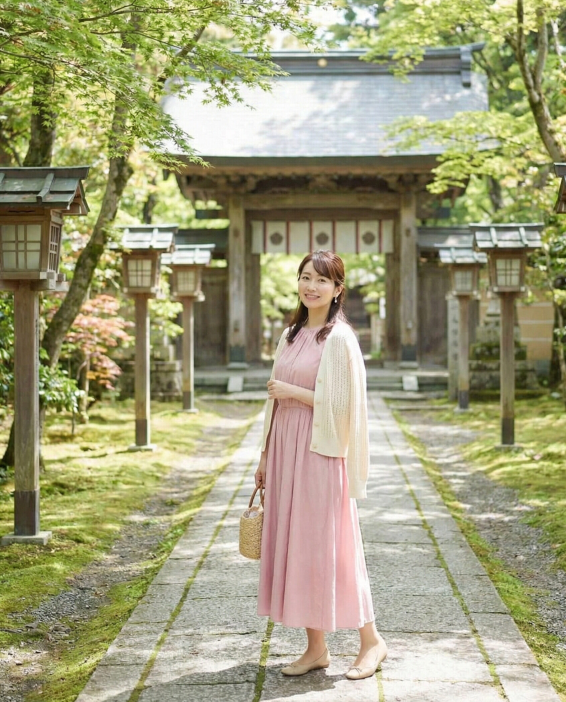 Midi Dress with Lightweight Cardigan